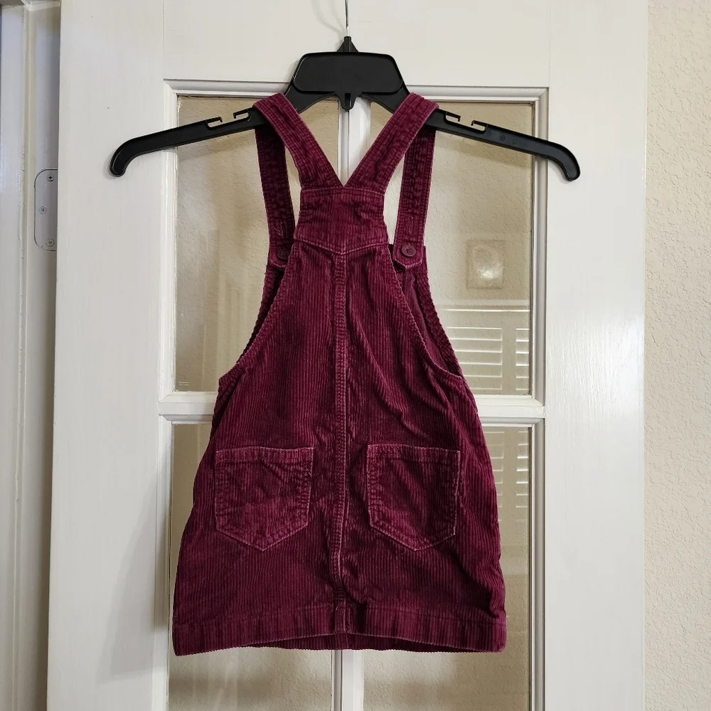 Baby GAP Toddler Girl 4Y Corduroy Skirtall Overall Skirt Huckleberry Fall ’22